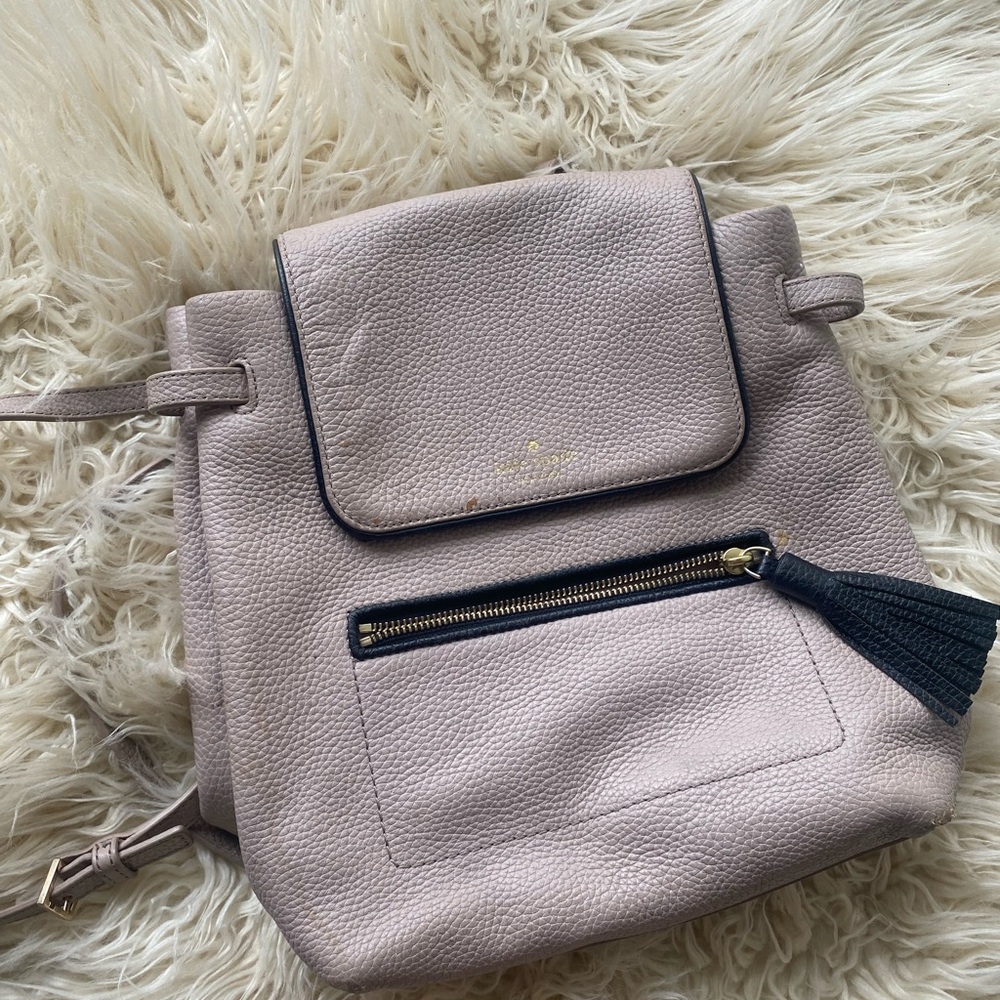 Kate Spade Pink and Cream Backpack Sleek Design